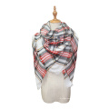 Plaid Deckenschal Damen Große Quadratische Lange Schals Warmer Tartan Karierter Schal